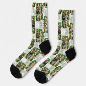 Tiger-Muster Socken (Linkes Detail)