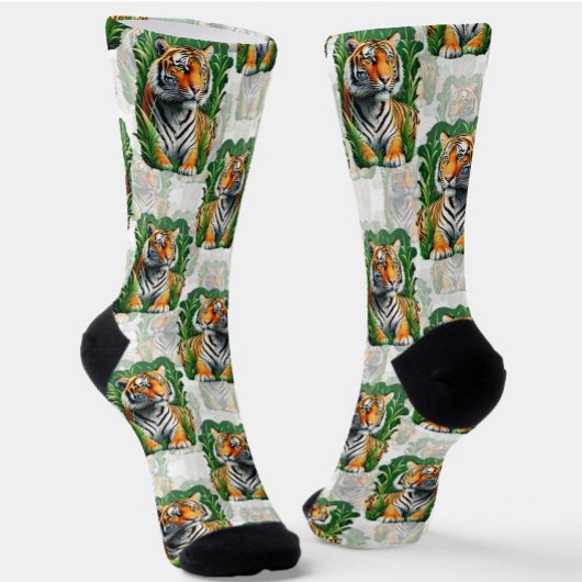 Tiger-Muster Socken