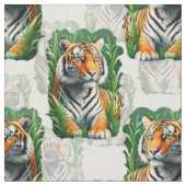 Tiger-Muster Stoff (Nahaufnahme)