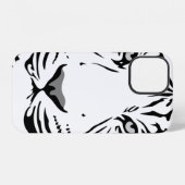 Tiger Muster Tierdesign flach iPhone Hülle (Rückseite (Horizontal))