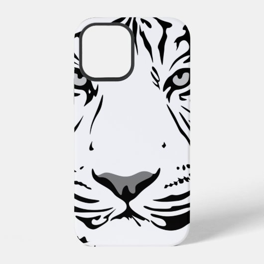 Tiger Muster Tierdesign flach iPhone Hülle (Rückseite)