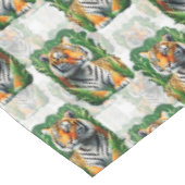 Tiger-Muster Tischdecke (Schrägansicht)