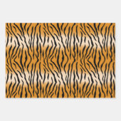 Tiger Muster Wrapping Paper Sheets Geschenkpapier Set (Vorderseite)
