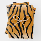 Tiger Muster Wrapping Paper Sheets Geschenkpapier Set (Beispiel)