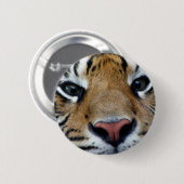 Tiger mustert Knopf Button (Vorne & Hinten)