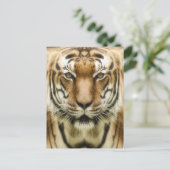 Tiger-Nah-up-Postkarte Postkarte (Stehend Vorderseite)