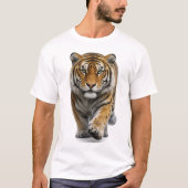 Tiger nähert sich T-Shirt (Vorderseite)