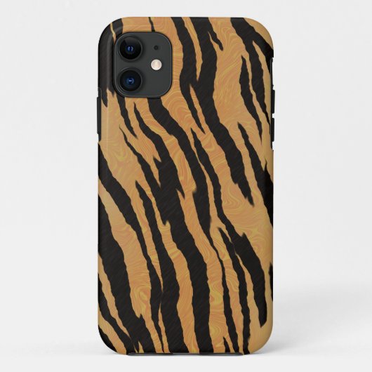 Tiger nahtloser Muster Textur Hintergrund Case-Mate iPhone Hülle (Rückseite)