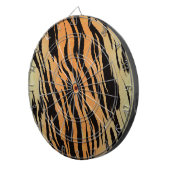 Tiger nahtloser Muster Textur Hintergrund Dartscheibe (Vorderseite rechts)
