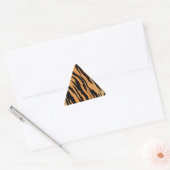 Tiger nahtloser Muster Textur Hintergrund Dreieckiger Aufkleber (Umschlag)