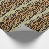 Tiger nahtloser Muster Textur Hintergrund Geschenkpapier (Ecke)