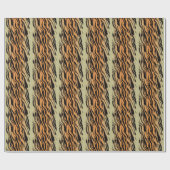 Tiger nahtloser Muster Textur Hintergrund Geschenkpapier (Flach)