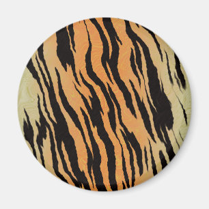 Tiger nahtloser Muster Textur Hintergrund Magnet