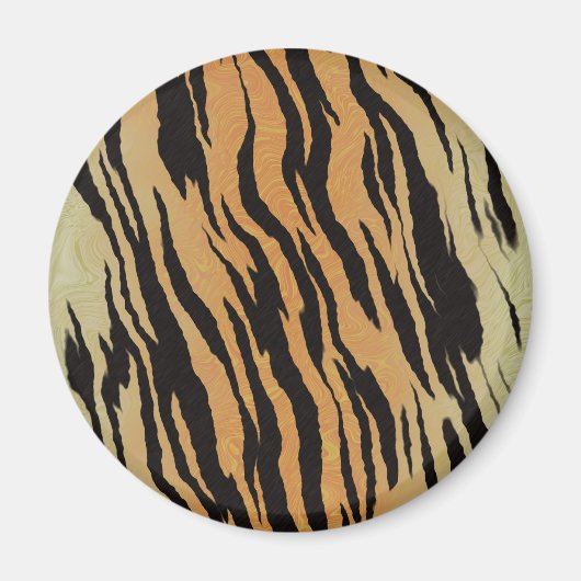 Tiger nahtloser Muster Textur Hintergrund Magnet (Vorne)