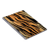 Tiger nahtloser Muster Textur Hintergrund Notizblock (Rechte Seite)