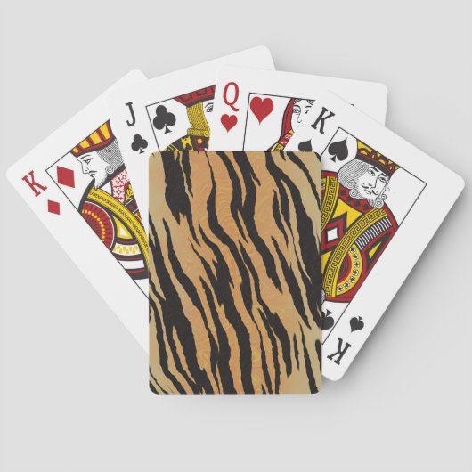 Tiger nahtloser Muster Textur Hintergrund Spielkarten (Rückseite)