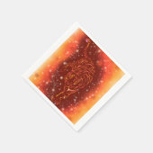 Tiger Napkins läuft in der Galaxy Starry Night Serviette (Ecke)