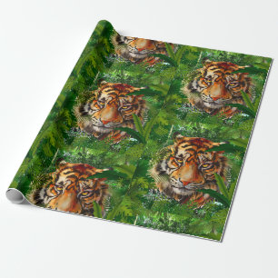Tiger - Naturdschungel Tiger Wrapping Paper Geschenkpapier