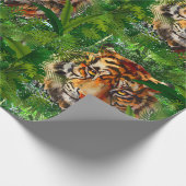 Tiger - Naturdschungel Tiger Wrapping Paper Geschenkpapier (Ecke)