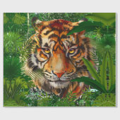 Tiger | Natureschwalzpapier Geschenkpapier (Flach)