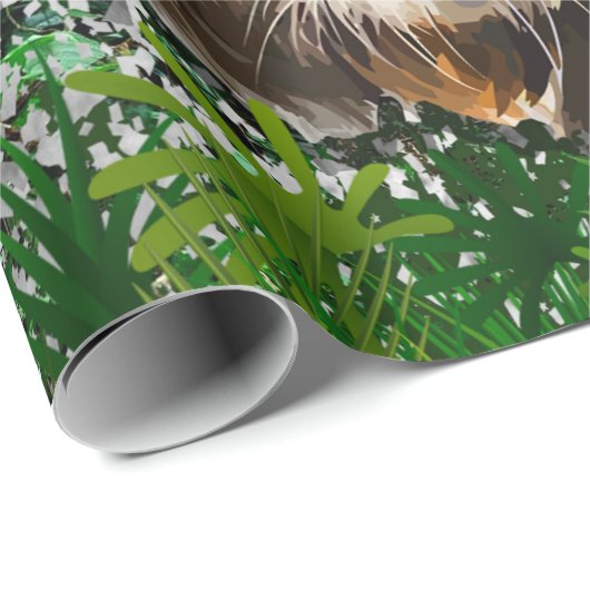 Tiger | Natureschwalzpapier Geschenkpapier (Rolleneckpunkt)