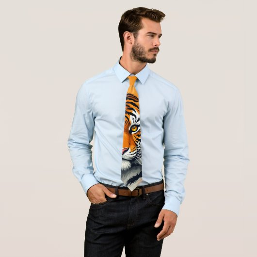 Tiger Neck Tie Krawatte (Beispiel)