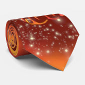 Tiger Neck Tie läuft in Galaxy Starry Night Krawatte (Gerollt)