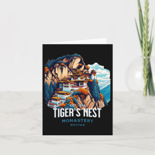 Tiger Nest Kloster Bhutan Paro Himalayan Cultu Karte