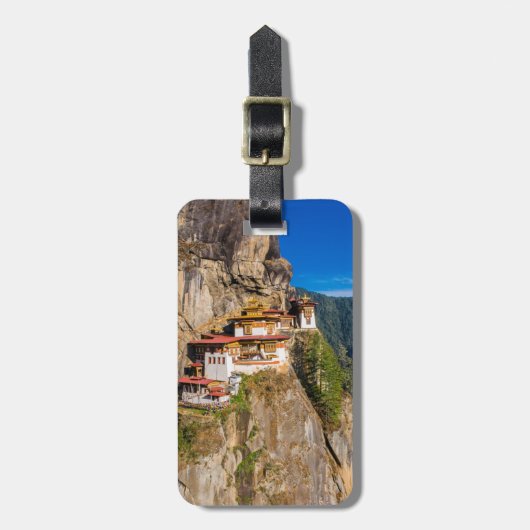 Tiger Nest Kloster Gepäckanhänger (Vorderseite vertikal)