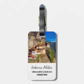 Tiger Nest Kloster Gepäckanhänger (Rückseite vertikal)