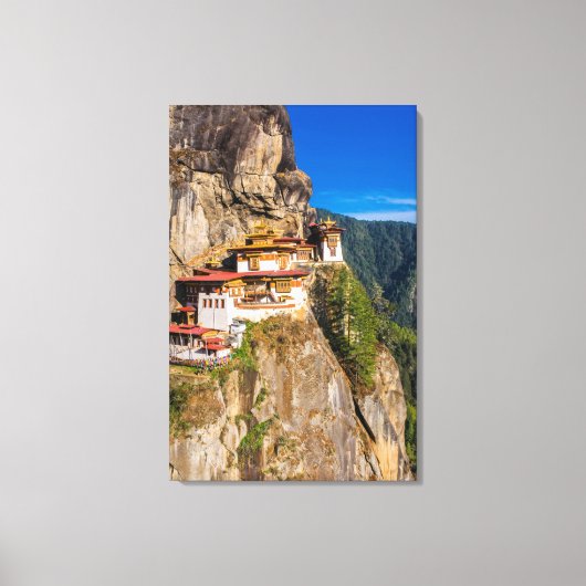 Tiger Nest Monastery Leinwanddruck (Vorderseite)