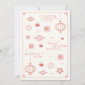 Tiger New Year Celebration Party Einladung (Rückseite)