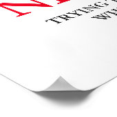 Tiger nie Motivierend aufgeben Poster (Ecke)