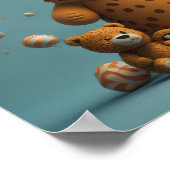 Tiger Niedliches Baby Poster (Ecke)