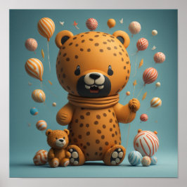 Tiger Niedliches Baby Poster