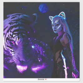 Tiger Night Aufkleber
