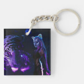 Tiger Night Schlüsselanhänger (Rückseite)