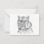 Tiger Note Card Mitteilungskarte (Vorderseite)