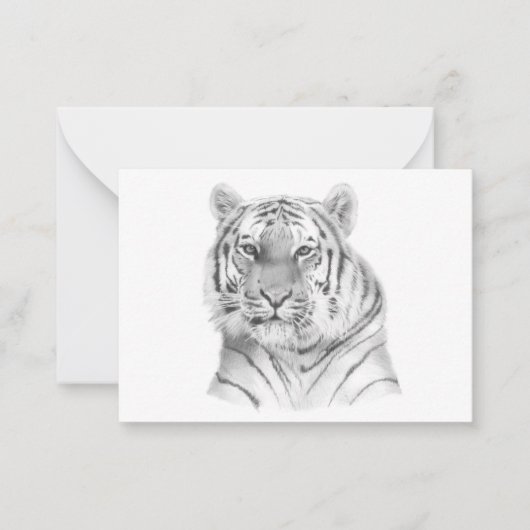 Tiger Note Card Mitteilungskarte (Vorderseite)