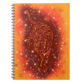 Tiger-Notebook läuft in der Galaxy Starry Night Notizblock (Vorderseite)