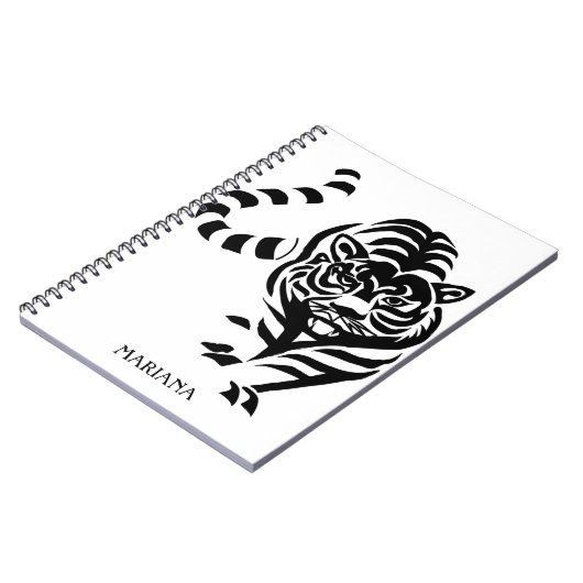 Tiger-Notebook Notizblock (Linke Seite)