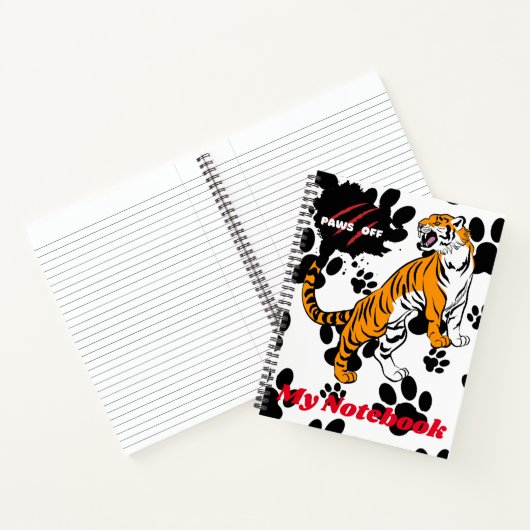 Tiger-Notebook Notizblock (Innenseite)