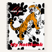 Tiger-Notebook Notizblock (Vorderseite)