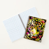 Tiger-Notebook - Yellow Tiger Artwork - Wildlife Notizblock (Innenseite)