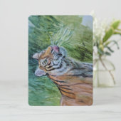 Tiger Notecards Dankeskarte (Stehend Vorderseite)
