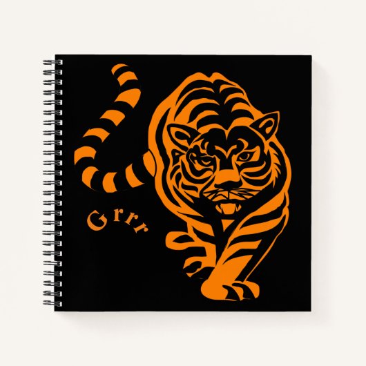 Tiger Notizblock (Vorderseite)
