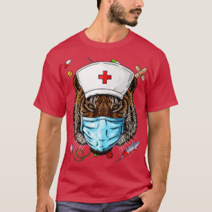 Tiger Nurse RN Funny ER Nursing School Abschluss T-Shirt
