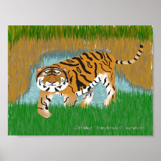 Tiger Oasis Poster (Vorne)
