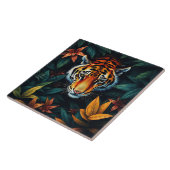 “Tiger of Mine” – Colourful Tiger Portrait Fliese (Seite)