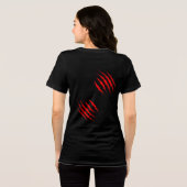 “Tiger of Mine” – Colourful Tiger Portrait Tri-Blend Shirt (Rückseite voll)